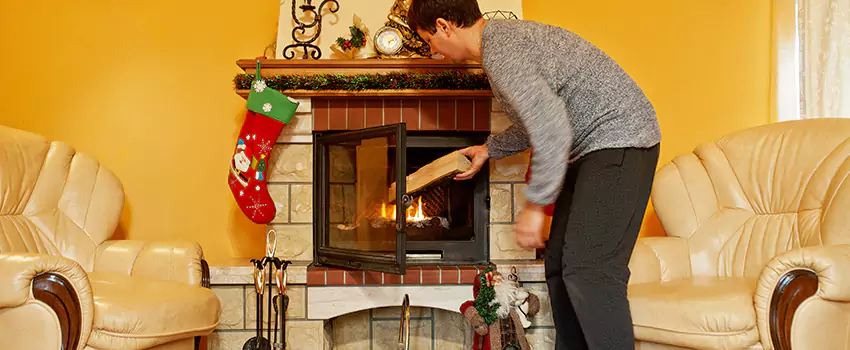 Rusted Metal Fireplace Restoration in Bend, Oregon